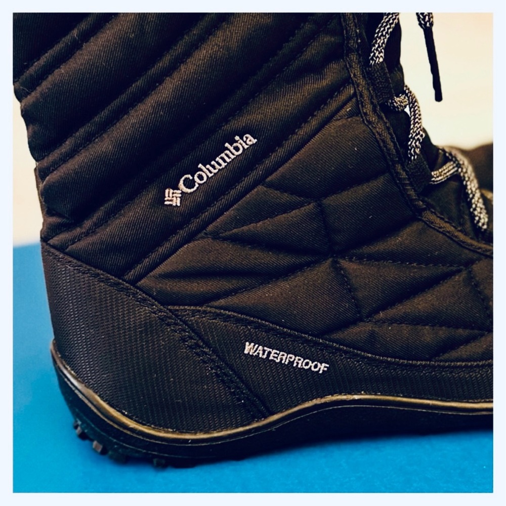 Columbia Minx Mid III Insulated Waterproof Boots Black Titanium Grey Size 7. - Picture 7 of 13